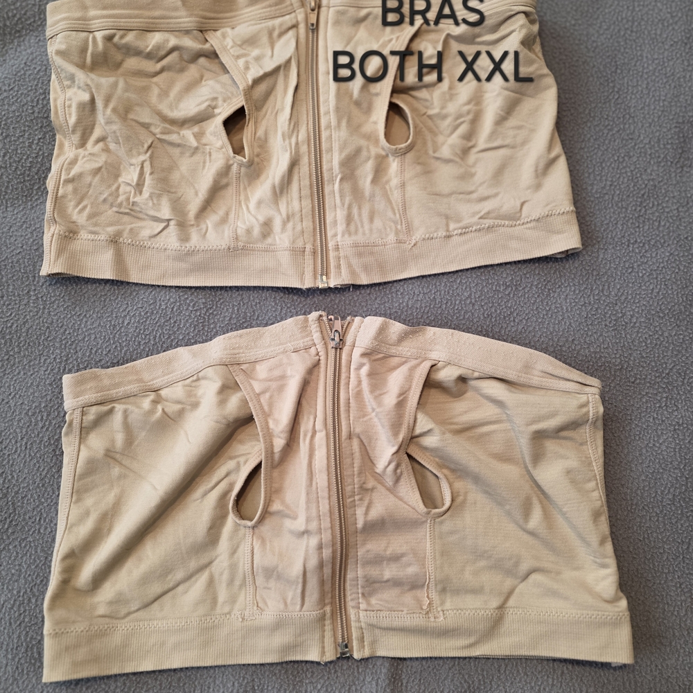 Secret Treasures Tan Zip-Front Bras XXL